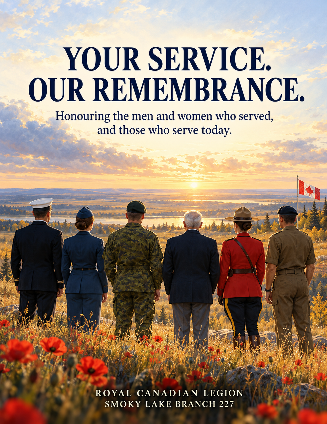 Honouring every generation — original branch poster; details summarized alongside